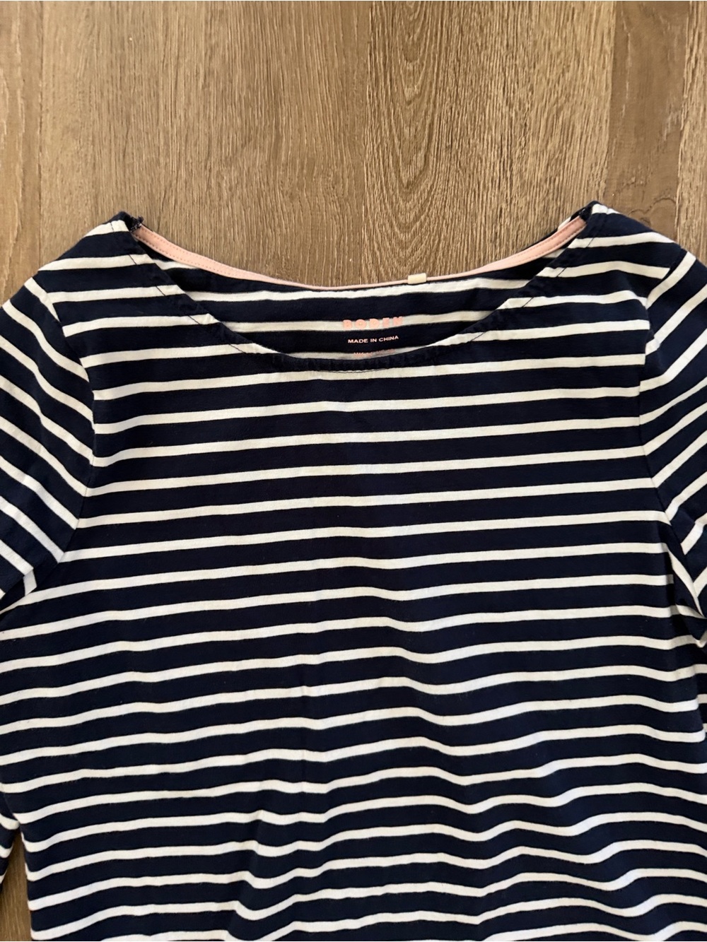 Boden Navy & White Striped Long Sleeve Top - Picture 7 of 9
